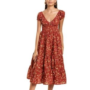 Danielle Bernstein poplin maxi dress NWT